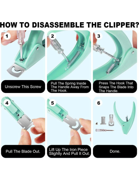 Cortador de Uñas Falsas GA&EN Verde Acrílico Ajustable