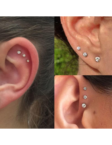 Kit de perforación de orejas QWALIT con aretes y accesorios Kit de perforación de orejas QWALIT con aretes y accesorios