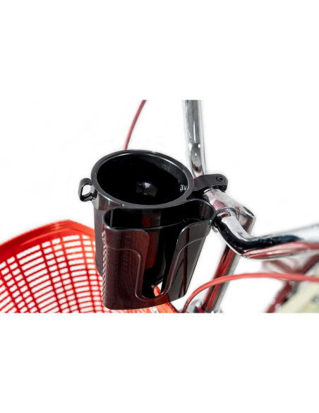 Soporte de Taza para Bicicleta Carbon King Negro 3 en 1