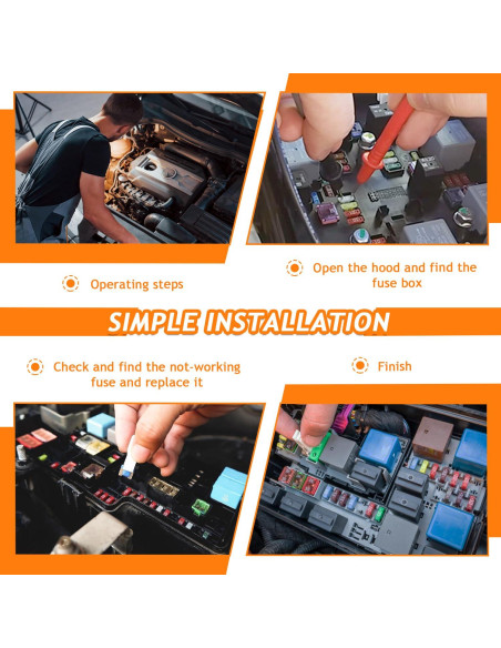 Fusibles Automáticos E37 Bajo Perfil 5A 10A 15A 20A 25A 30A