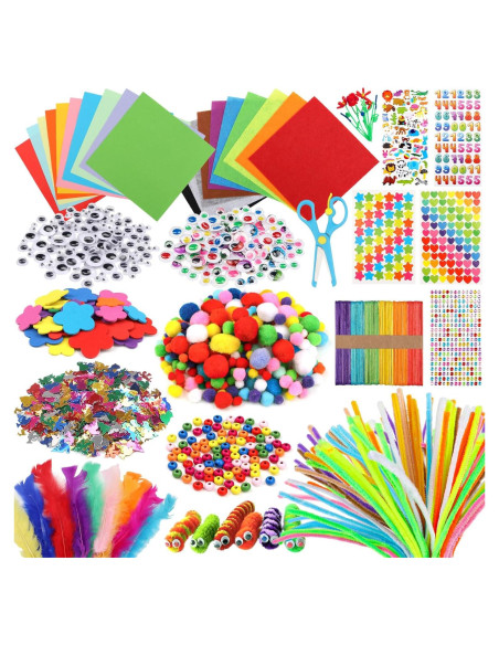Kit de Manualidades DOITEM 1500 Piezas para Niños
