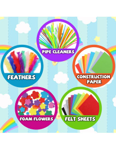 Kit de Manualidades DOITEM 1500 Piezas para Niños 2