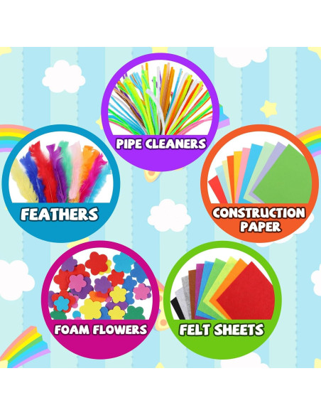 Kit de Manualidades DOITEM 1500 Piezas para Niños