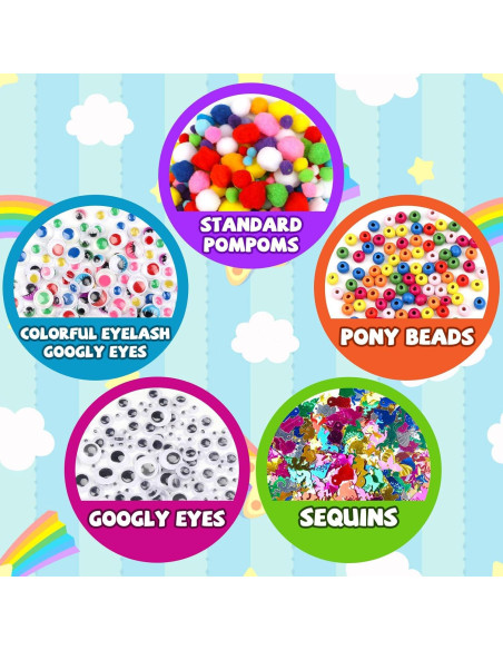 Kit de Manualidades DOITEM 1500 Piezas para Niños