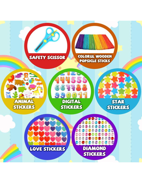 Kit de Manualidades DOITEM 1500 Piezas para Niños