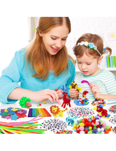 Kit de Manualidades DOITEM 1500 Piezas para Niños