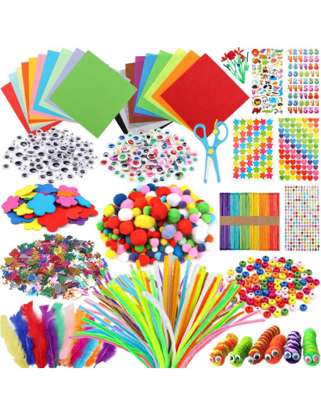 Kit de Manualidades DOITEM 1500 Piezas para Niños