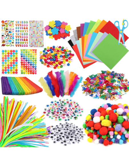 Kit de Manualidades DOITEM 1500 Piezas para Niños