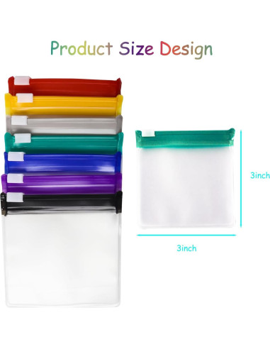 Juego de 28 Bolsas de Pastillas Reutilizables SUPPHOUS 7 Colores