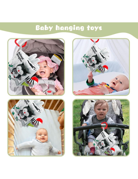 Libro de Tela Suave Sirecal para Bebés 0-12 Meses - Animales