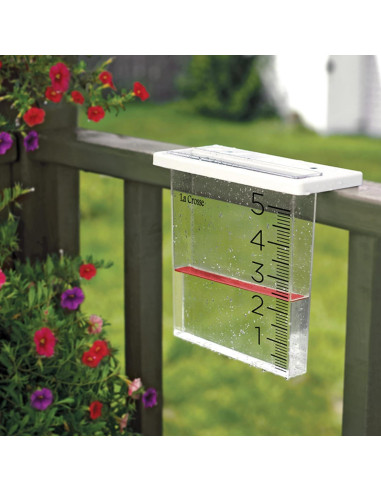 Medidor de Lluvia La Crosse 705-109 Diseño Cascada 15.2 cm