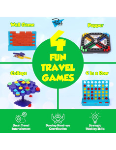 Juegos de Viaje 4 en 1 Point Games para Niños 5+ 2