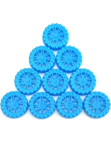 EUDAX 300 Ruedas de Plástico 30mm y 150 Ejes STEM 2mm