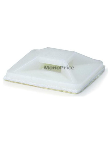 Montajes de Bridas Adhesivas Monoprice 25mm 100pcs Blanco