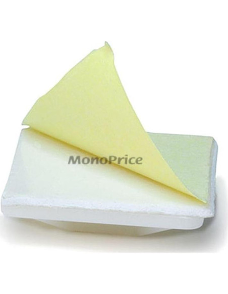 Montajes de Bridas Adhesivas Monoprice 25mm 100pcs Blanco