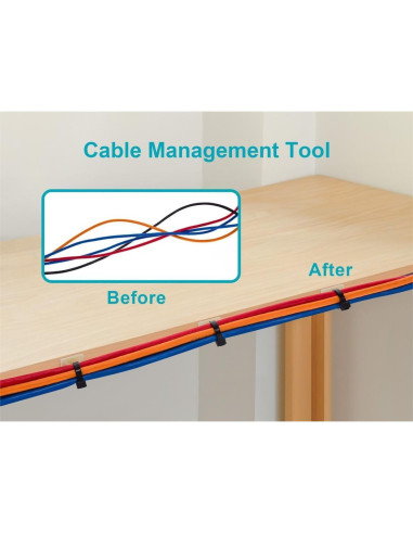 Montajes de Bridas Adhesivas Monoprice 25mm 100pcs Blanco