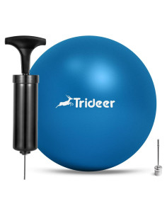 Bola de Pilates Trideer 17.78 cm Azul con Bomba y Antiburst