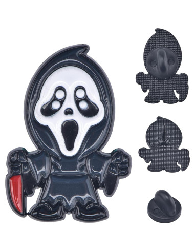 Pins de Esmalte de Personajes de Terror - 8 Estilos