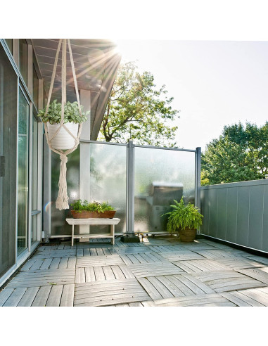 Colgadores de Plantas de Macramé Auckpure - 5 Piezas Beige