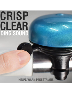 Campana de Bicicleta MARQUE Clásico Azul - Sonido Fuerte y Claro 2