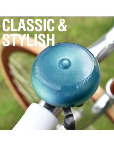 Campana de Bicicleta MARQUE Clásico Azul - Sonido Fuerte y Claro
