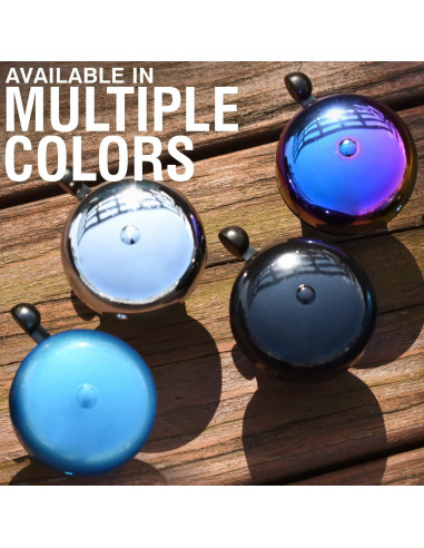 Campana de Bicicleta MARQUE Clásico Azul - Sonido Fuerte y Claro