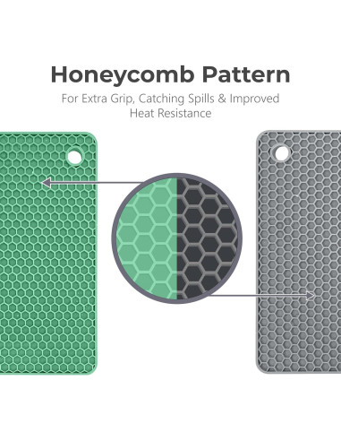 Trivetes de Silicona Linda's Essentials - 4 Piezas Resistentes al Calor