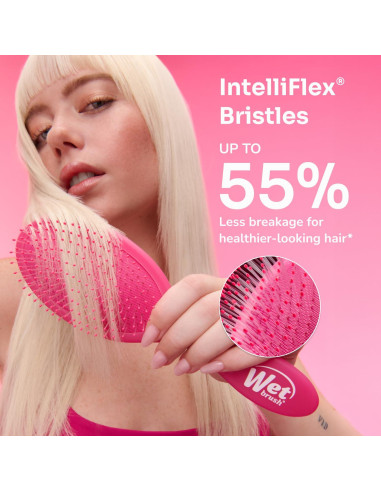 Cepillo Desenredante Paddle Wet Brush Aqua, Cerdas Suaves