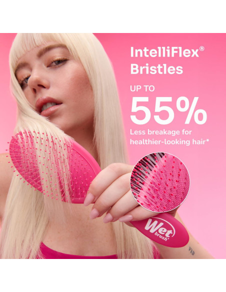 Cepillo Desenredante Paddle Wet Brush Aqua, Cerdas Suaves