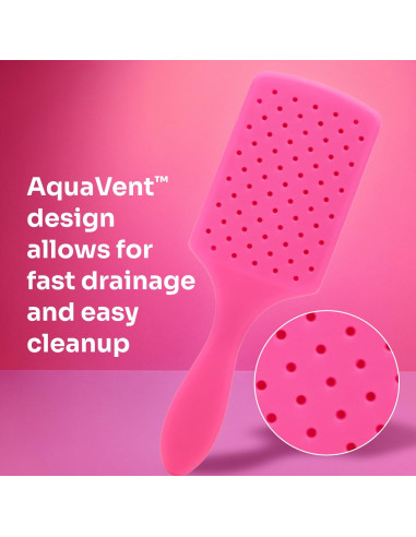 Cepillo Desenredante Paddle Wet Brush Aqua, Cerdas Suaves