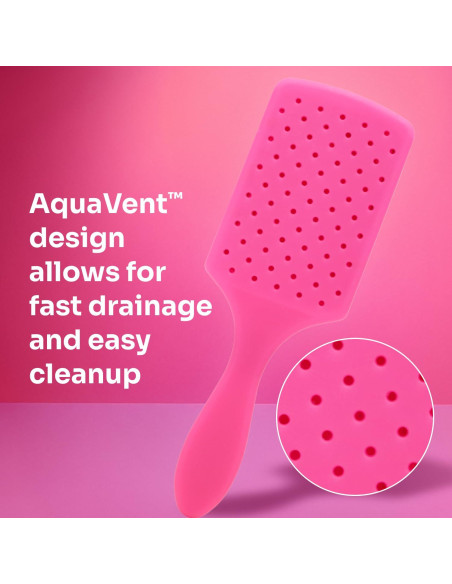Cepillo Desenredante Paddle Wet Brush Aqua, Cerdas Suaves