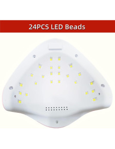Lámpara UV LED 48W LISHUMEI para Uñas en Gel Rosa 2
