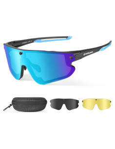 Gafas de Ciclismo Polarizadas Odoland con 3 Lentes UV400