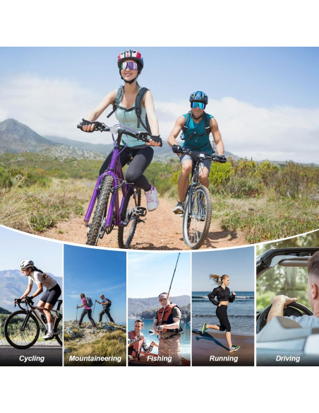 Gafas de Ciclismo Polarizadas Odoland con 3 Lentes UV400