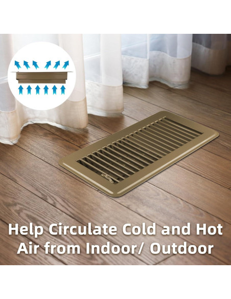 Cubiertas de Ventilación de Piso 2x10 VE NI SCC - 2 Paquete