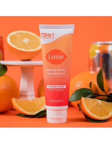 Desodorante Corporal Lume 85g - Control de Olores 72h - Mandarina