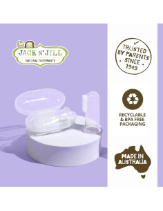 Cepillo de Dedo de Silicona Jack N' Jill para Bebés 6-12 Meses 2