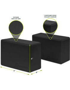 Bloques de Yoga ProsourceFit de Espuma EVA - Juego de 2 2