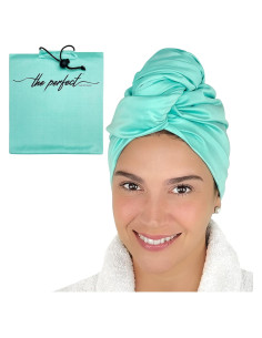 Toalla de Microfibra para Cabello EL CUIDADO PERFECTO - Aguamarina