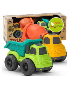 Juguetes de Coche Aigitoy Camión Volquete y Mezcladora 25.4cm