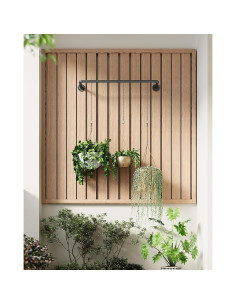 Soporte para Plantas SOFITORG 97 cm Metal Negro con 3 Cadenas 2