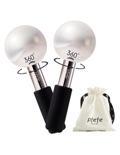 Esferas de Hielo Rotativas Pfefe para Facial y Ojos - Acero Inoxidable