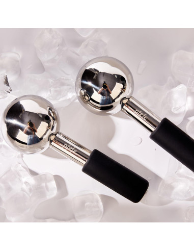 Esferas de Hielo Rotativas Pfefe para Facial y Ojos - Acero Inoxidable