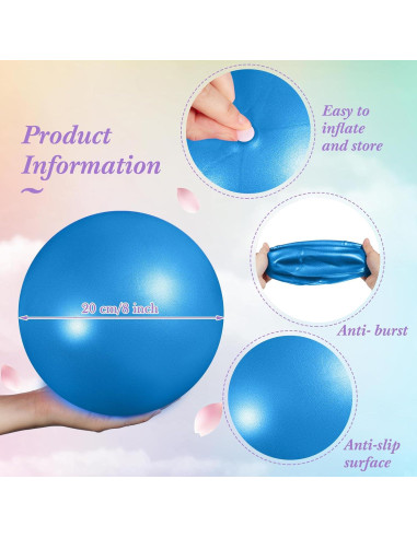 Pelotas de Ejercicio Pilates Aoriher 10 Piezas 25 cm PVC