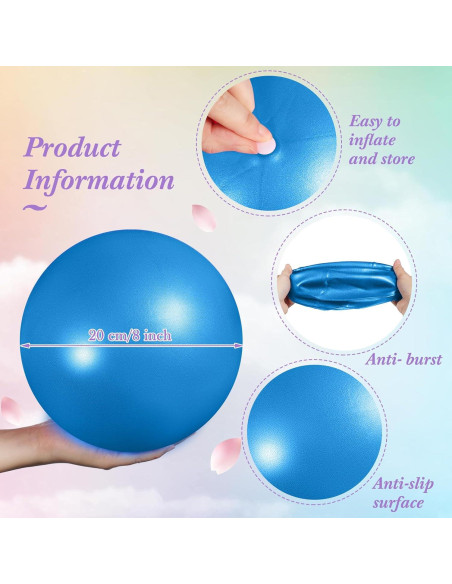 Pelotas de Ejercicio Pilates Aoriher 10 Piezas 25 cm PVC Pelotas de Ejercicio Pilates Aoriher 10 Piezas 25 cm PVC