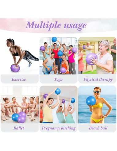 Pelotas de Ejercicio Pilates Aoriher 10 Piezas 25 cm PVC