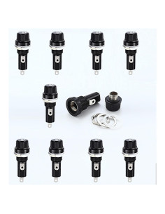 10 Pcs Soporte de Fusible 5x20mm COMPSTUDIO Montaje en Panel