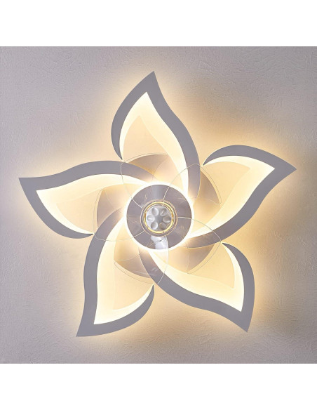 Ventilador de Techo HuixuTe 61 cm con Luz LED y Control Remoto