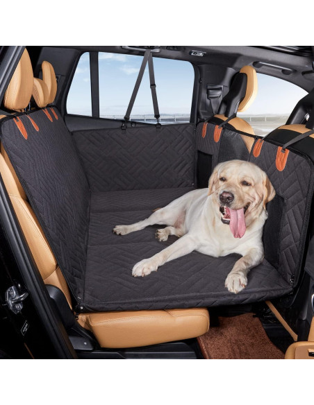 Extensor de Asiento Trasero YJGF para Perros Negro 132x63 cm