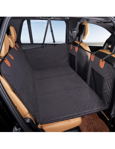 Extensor de Asiento Trasero YJGF para Perros Negro 132x63 cm